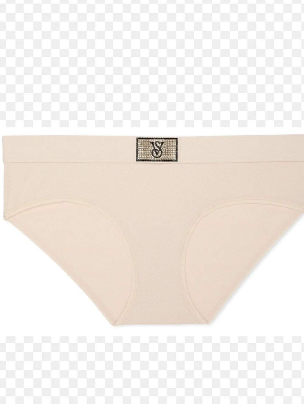 Victoria's secret shine patch logo cotton Hiphugger panty NEW! BLING MEDIUM